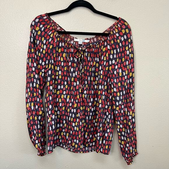 Boden Long Sleeve Patterned Blouse Size 8 - Picture 1 of 6